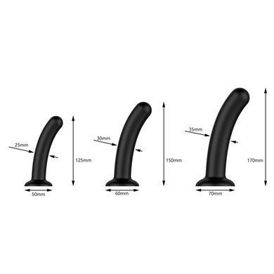 Набір дилдо Nexus Dilating Set (17см, 15см, 12,5см) SX1341 фото