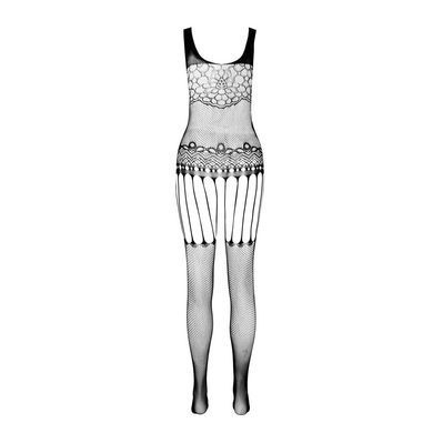 Бодистокинг Passion ECO BS001 One Size white, с доступом, имитация подвязок, флористический декор SO7067 фото