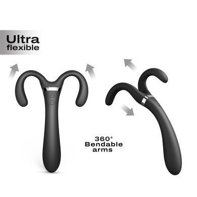 Вибратор-стимулятор Dorcel INFINITE JOY BLACK, многофункциональный, унисекс SO7382 фото
