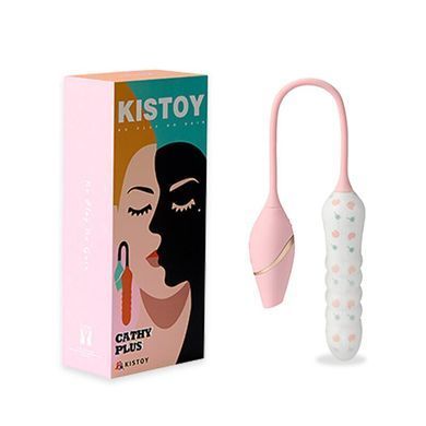Пульсатор с вакуумным стимулятором KISTOY Cathy Plus на гибкой сцепке SO8713 фото