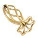 Анальная пробка LOCKINK SEVANDA Hollow Spiral Golden Metal Anal Plug - S size SX0882 фото 5