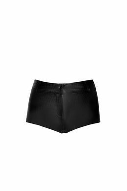 Шортики Noir Handmade F318 Wild crocodile printed wetlook shorts - S SX0333 фото