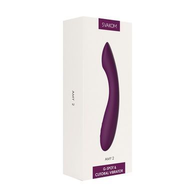 Вібратор для точки G з інтелектуальним режимом Svakom Amy 2 Violet SO6997 фото