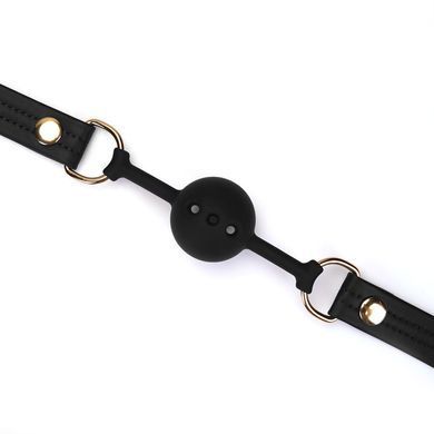 Кляп Liebe Seele Black Organosilicon Ball Gag SO9483 фото