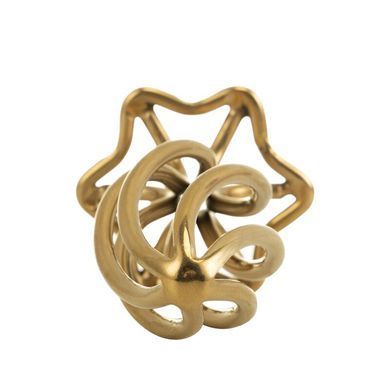 Анальная пробка LOCKINK SEVANDA Hollow Spiral Golden Metal Anal Plug - L size SX0884 фото