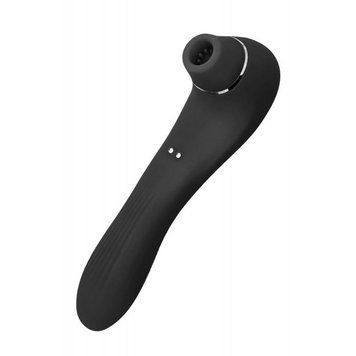 Вибратор и вакуумный клиторальный стимулятор Alive Midnight Quiver Black - секс-игрушка 2в1 SO3833 фото