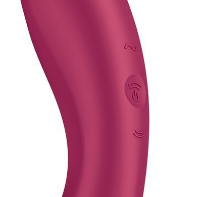 Вакуумный стимулятор с вибрацией Satisfyer Curvy Trinity 1 Red, игрушка 3в1 SO8407 фото