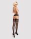 Сетчатые чулки-стокинги с имитацией гартеров Obsessive Garter stockings S500 S/M/L, черные, с доступ SO7273 фото 3