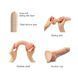 Реалистичный фаллоимитатор Strap-On-Me Sliding Skin Realistic Dildo Vanille XXL, эффект подвижной ко SO6260 фото 3