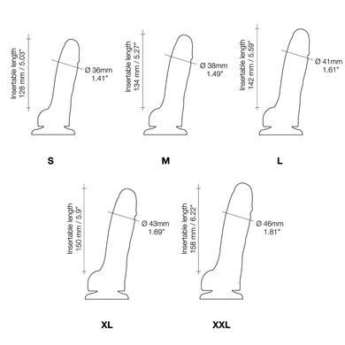 Реалистичный фаллоимитатор Strap-On-Me Sliding Skin Realistic Dildo Vanille L, эффект подвижной кожи SO6261 фото