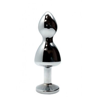 Металлическая анальная пробка Wooomy Lollypop Double Ball Metal Plug Red M диаметр 3,1см, длина 9,4с SO7423 фото