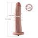 Фаллоимитатор 10.2&Prime; с вибрацией для секс-машин Hismith Silicone Dildo with Vibe, KlicLok, пульт ДУ SO6211 фото 4