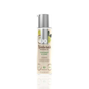 Масажна олія JO Naturals Massage Oil Coconut&Lime з натуральними ефірними оліями 120мл SO6164 фото