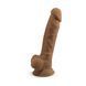Фаллоимитатор SilexD Johnny Caramel (MODEL 1 size 7in), двухслойный, силикон+Silexpan, диаметр 3,8см SO3835 фото 4