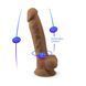 Фаллоимитатор SilexD Johnny Caramel (MODEL 1 size 7in), двухслойный, силикон+Silexpan, диаметр 3,8см SO3835 фото 6