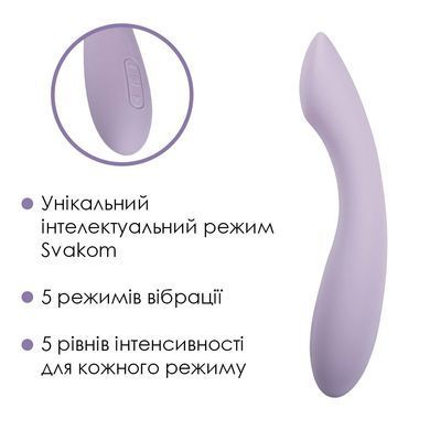 Вибратор для точки G с интеллектуальным режимом Svakom Amy 2 Pastel Lilac SO8770 фото