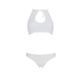 Комплект из бра, трусиков с ажурным декором и открытым шагом Passion URSULA SET S/M, white SO5845 фото 3