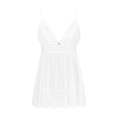 Пеньюар и трусики Obsessive Heavenlly babydoll & thong M/L SO8164 фото