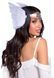 Повязка на голову с крыльями Leg Avenue Feather headband White, перья и натуральная кожа SO8013 фото 2
