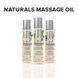 Масажна олія JO Naturals Massage Oil Peppermint & Eucalyptus з ефірними оліями (120 мл) SO6166 фото 5