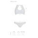 Комплект із бра, трусиків з ажурним декором та відкритим кроком Passion URSULA SET XXL/XXXL, white SO5846 фото 5