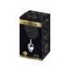 Металева анальна пробка Кролячий хвостик Alive Fluffy Plug L Black, діаметр 3,9 см SO6318 фото 2