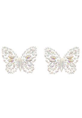 Пэстис-бабочки из кристаллов Leg Avenue Chrysallis nipple sticker, наклейки, светятся в темноте SO9177 фото