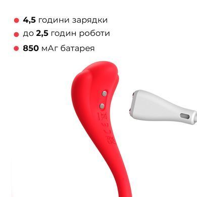 Интерактивное виброяйцо Svakom Phoenix Neo 2 Red, обновленная модель SO7325 фото