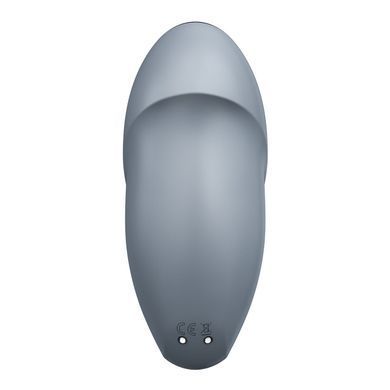 Вибростимулятор-пульсатор Satisfyer Tap & Climax 1 Bluegrey, эффект постукивания пальцем, 2 мотора SX0568 фото