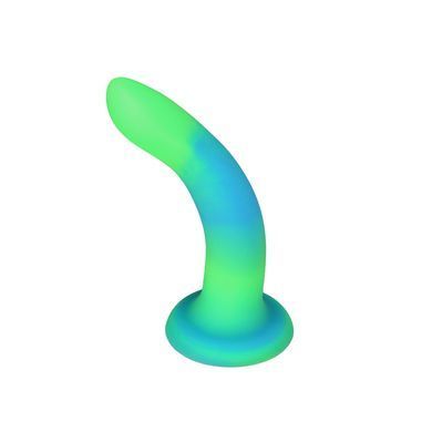 Светящийся в темноте фаллоимитатор ADDICTION Rave 8&Prime; Glow in the Dark Dildo Blue Green, 20,3 см SO6849 фото