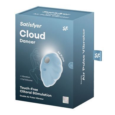 Вакуумный стимулятор с вибрацией Satisfyer Cloud Dancer Blue SO8974 фото