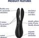 Кліторальний вібратор Satisfyer Threesome 2 Black SX1214 фото 6