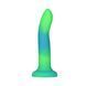 Светящийся в темноте фаллоимитатор ADDICTION Rave 8&Prime; Glow in the Dark Dildo Blue Green, 20,3 см SO6849 фото 1