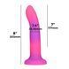 Светящийся в темноте фаллоимитатор ADDICTION Rave 8&Prime; Glow in the Dark Dildo Pink Purple, 20,3 см SO6850 фото 4