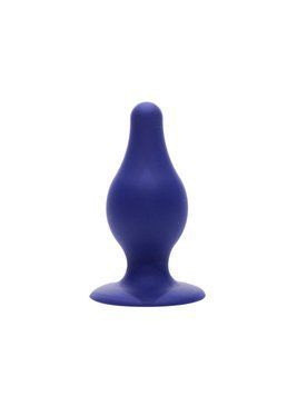 Анальна пробка SilexD (Model 2 size M) Blue двошаровий, силікон+Silexpan SO6739 фото