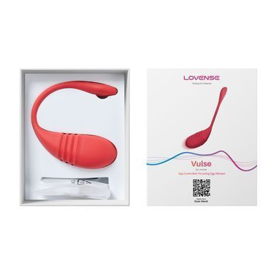 Смарт-виброяйцо с пульсацией Lovense Vulse (Thrusting Egg Vibrator), имитация фрикций SO8792 фото