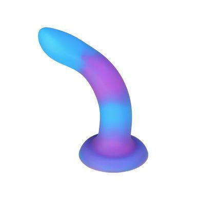 Светящийся в темноте фаллоимитатор ADDICTION Rave 8&Prime; Glow in the Dark Dildo Blue Purple, 20,3 см SO6851 фото