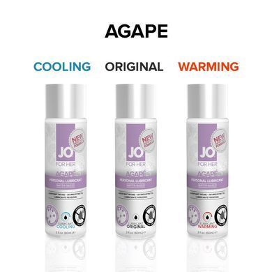 Разогревающая смазка JO AGAPE &mdash; WARMING (60 мл) без глицерина, гликоля и парабенов SO1687 фото