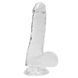 Прозрачный фаллоимитатор Alive Jelly Dildo Pepito, ТПЕ, присоска, диаметр 3,5см, длина 15,5см SO3982 фото 1