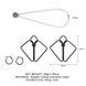 Затискачі для сосків з важкою підвіскою LOCKINK Nipple Clamps with Heavy Pendant - Grey SX0845 фото 7