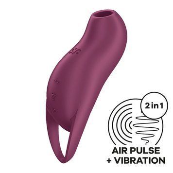 Вакуумный клиторальный стимулятор с вибрацией Satisfyer Pocket Pro 1 Purple SX0575 фото
