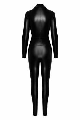 Комбинезон Noir Handmade F319 Caged wetlook catsuit with zippers and ring - L SX0347 фото
