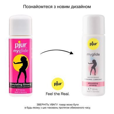 Возбуждающая смазка на водной основе pjur my glide 30 мл, с женьшенем, согревает PJ10550 фото