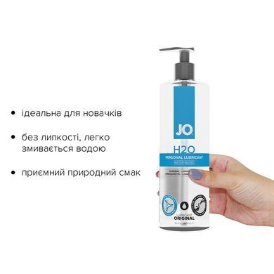 Смазка на водной основе JO H2O ORIGINAL (480 мл) маслянистая и гладкая, растительный глицерин SO1692 фото