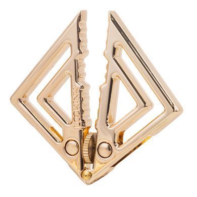 Затискачі для сосків з легкої підвіскою LOCKINK Adjustable Nipple Clamps with Light Pendant - Golden SX0848 фото