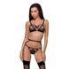 Стринги из стреп Passion Exclusive MEGGY THONG S/M, black PS27711 фото 1