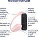 Віброяйце Satisfyer Ribbed Petal Connect App Rose SX1222 фото 6