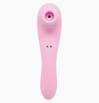 Вібратор і вакуумний стимулятор Alive Midnight Quiver Pink - іграшка 2 в 1 SO4473 фото