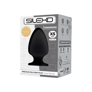 Анальная пробка SilexD (Model 1 size XS) двухслойная, силикон+Silexpan, диаметр 4,5см SO5314 фото