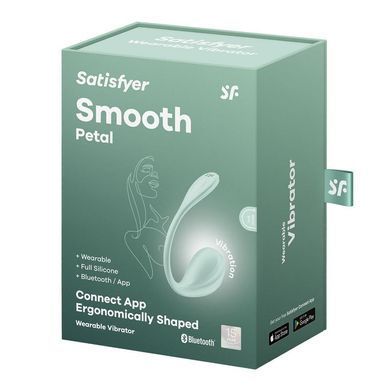 Смарт-виброяйцо Satisfyer Smooth Petal Connect App Mint SX0666 фото
